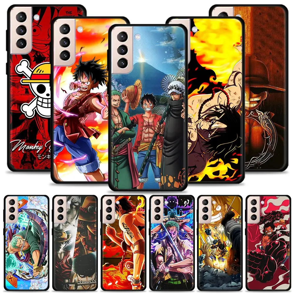 

Case For Samsung Galaxy S22 S21 S20 Ultra FE S22 S21 S20 S10 S9 S8 Plus S10e S7 Edge Cover Anime One Piece Luffy Zoro