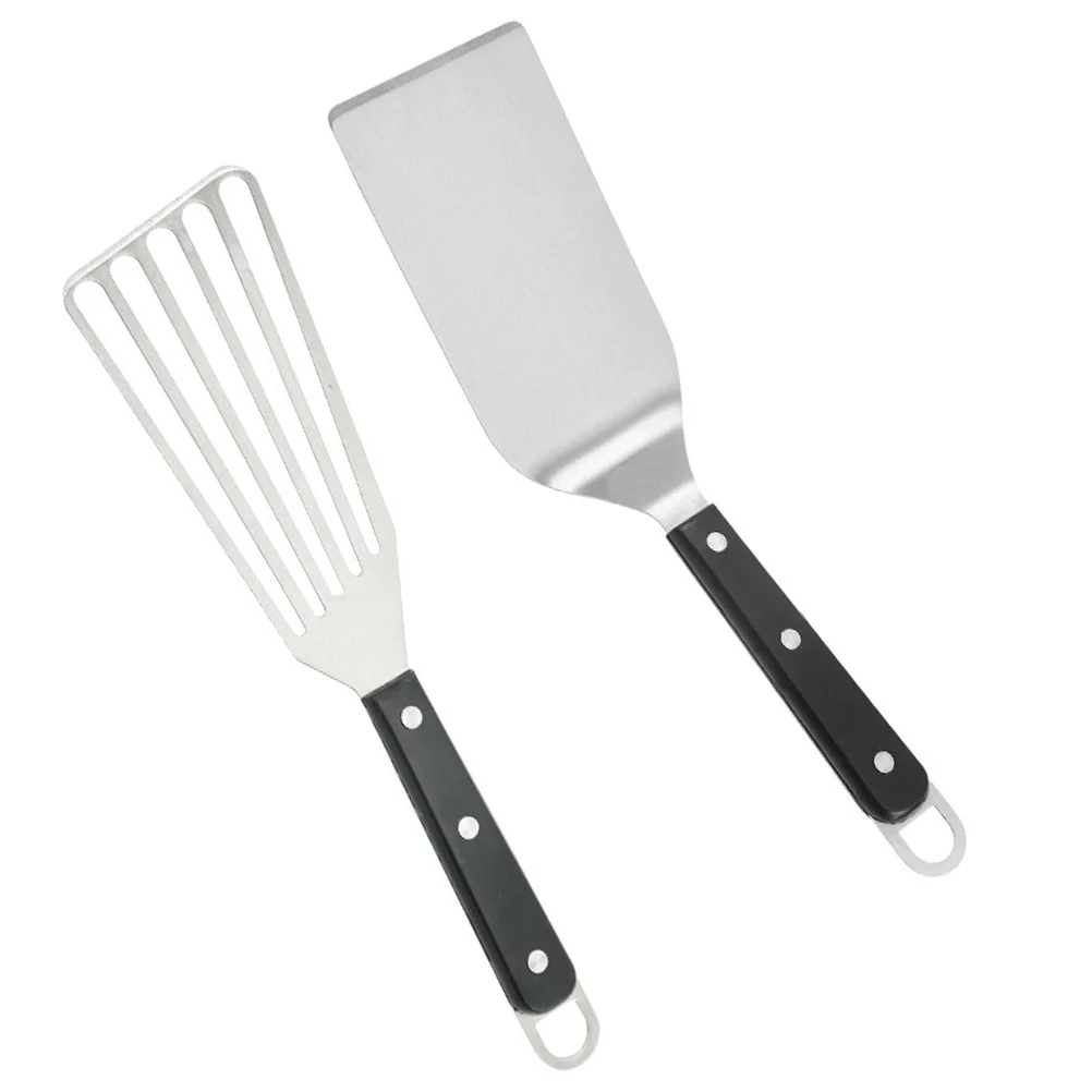 

Spatula Turnerslotted Steak Metal Steel Kitchen Stainless Pizza Pancake Flipper Bakingegg Non Flat Stick Frying Spatulasfried