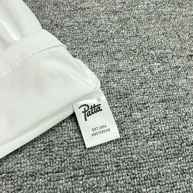 26SS Patta AMSTERDAM Limit Футболка Мужчины Женщины Черно-Белая Высококачественная хлопковая футболка Уличная футболка с коротким рукавом и биркой (art.: 3920d41b7dcee) - 3920d41b7dcee