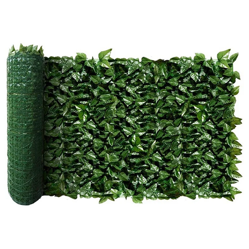 

Fence Wall Decoration Artificial Green Leaves Can Stretch Privacy Fence Screen Plant Leaves, Suitable For Home, Garden