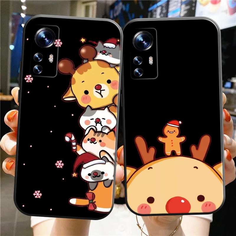

Christmas Gift Animal Deer Phone Case For Xiaomi Redmi Note 11 10 9 Pro 11T Pattern Cover For Redmi 9 9A 9T 9C Note 10 7 8 Pro
