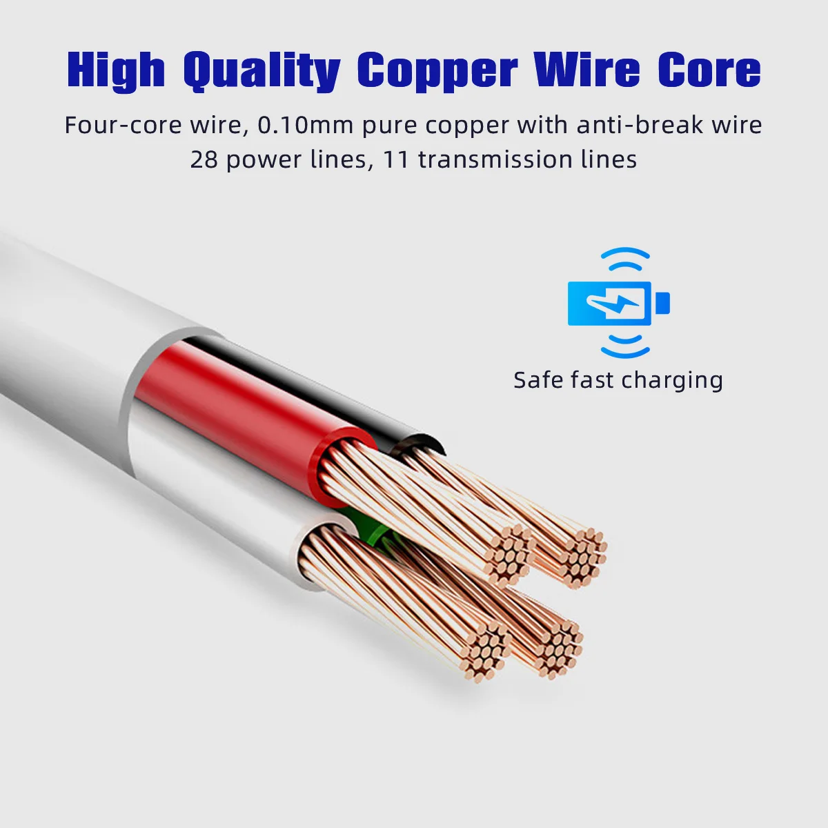 2 в 1 Type C Micro Splitter Кабель для зарядки мобильного телефона Планшет Ноутбук Короткий