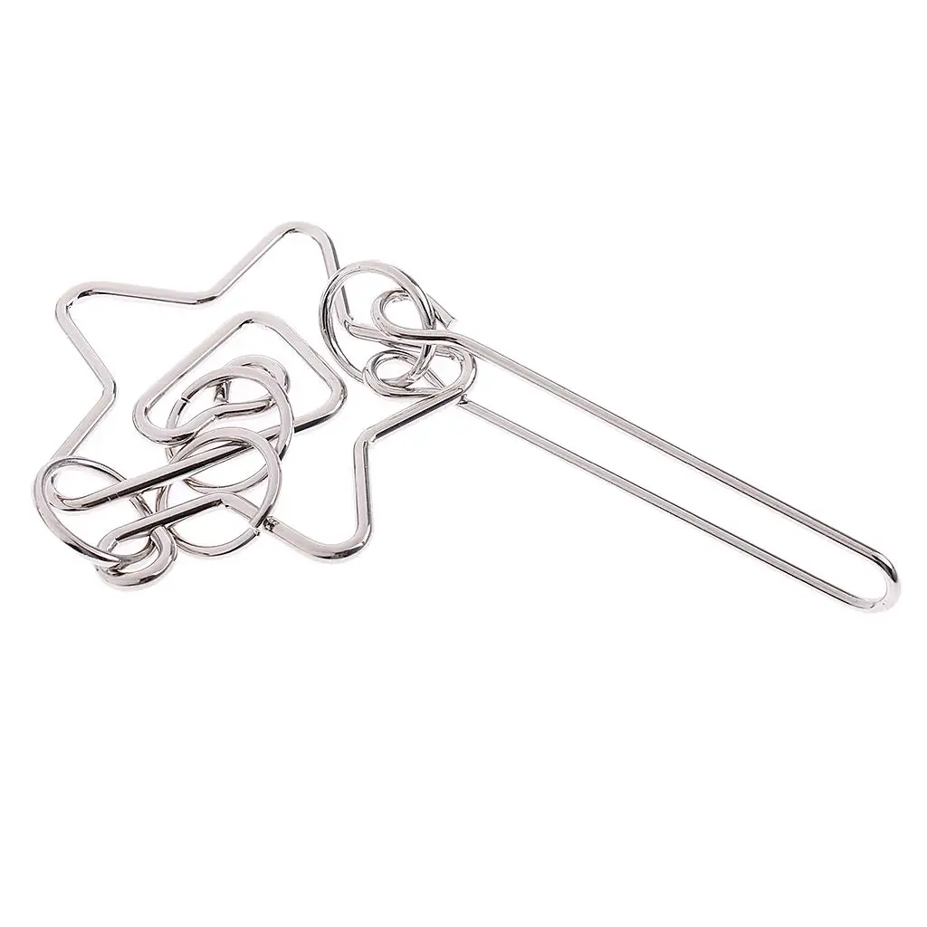 

1x Metal Wire Puzzle Toy Brain Teaser Game Mind Kids Gift