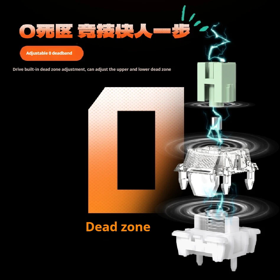 METAPHYUNI X68 Проводной магнитный переключатель Механическая клавиатура в режиме Singel