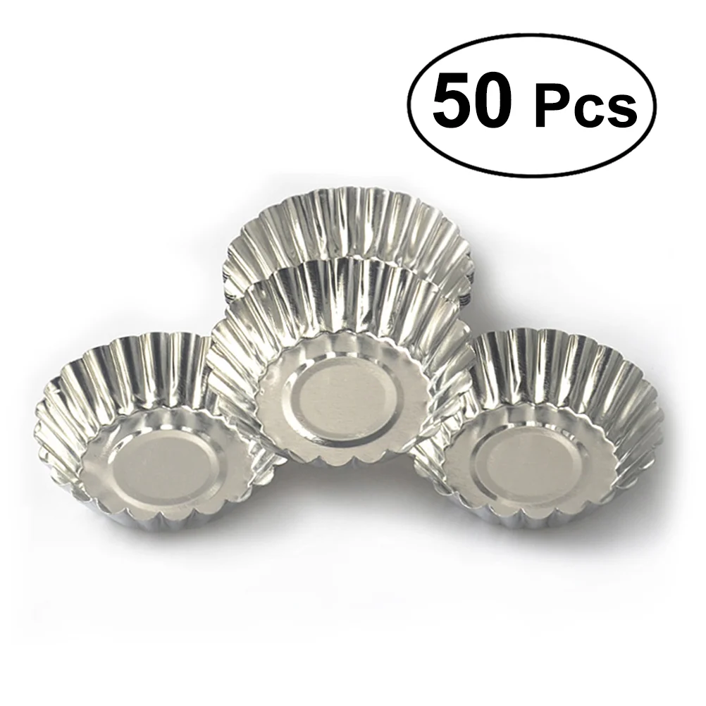 

Nonstick Egg Tart Molds Metal Lined Mould Tin Baking Tool Cupcake Cake Cookie Mold Kitchen Accessories