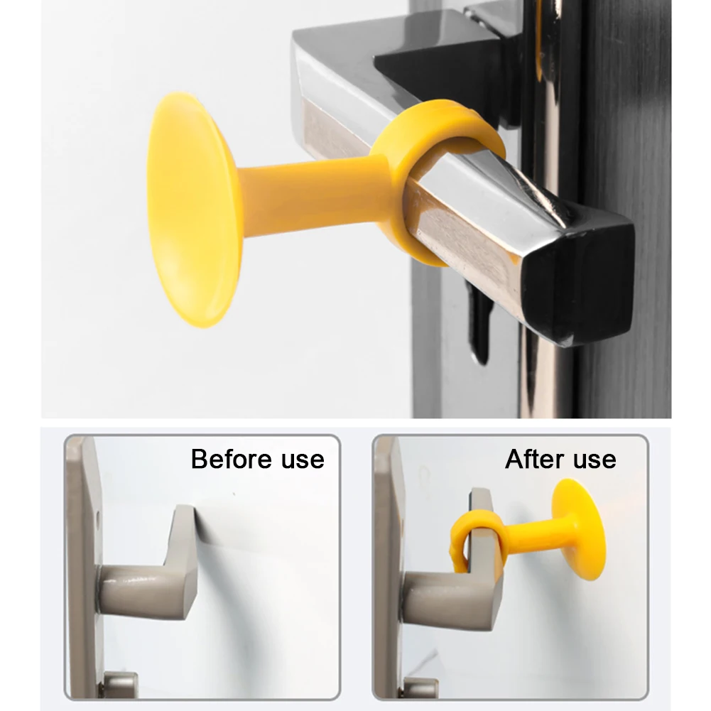 

Doorknob Wall Mute Crash Pad Door Cabinet Door Handle Lock Silencer Anti-collision Silicone Doorknob Cushion Door Stopper