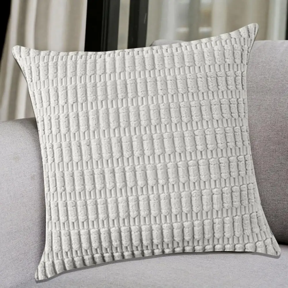 Наволочка в богемном стиле однотонная квадратная Простота замены декоративная