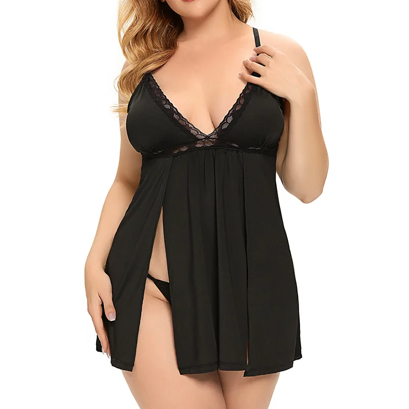 

Женское нижнее белье, сексуальное нижнее белье с высоким разрезом, молочно-шелковые подтяжки, кружевные вырезанные пижамы, пижамы для женщи...