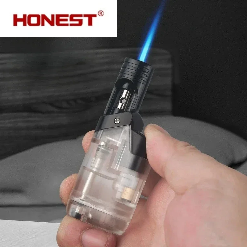 Прозрачная газовая камера большая емкость компактная мини-зажигалка с прямым