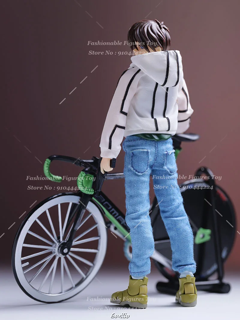 Фото Комплект спортивной одежды SHF в масштабе 1/12: куртка с капюшоном на молнии и джинсы для фигурки солдата-водителя Хиро Юя, подходит для 6-дюймовых фигурок. №5