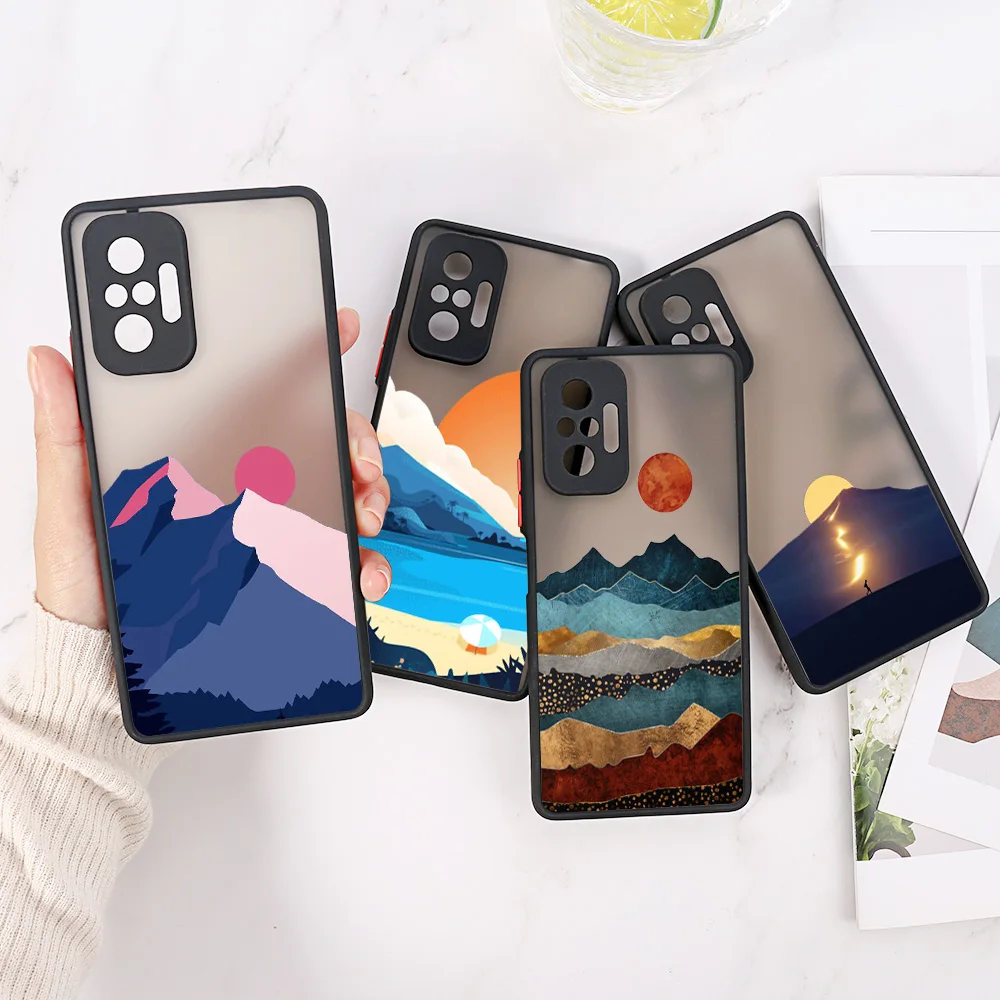 

Redmi Note 10 Pro Case For Xiaomi Redmi Note 9 Pro 9S 11 8 9T 10S 7 9 9C 9A 9T 11T Poco X3 NFC M3 F3 Cover Matte Hard PC Cell