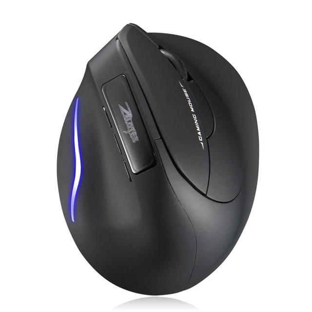 ZELOTES 2.4GHZ Wireless Gaming Mouse 2400 DPI Adjustable F26 Wireless Rechargeable Vertical Mouse for PC Computer Accessories 4