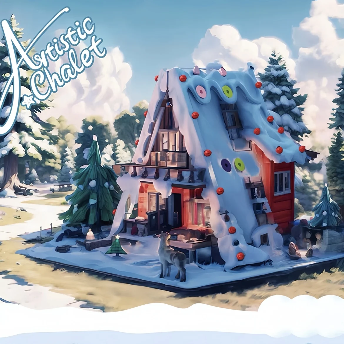 

2023 New Creativity Winter Village Fantasy Christmas Cabin Mini Building Blocks House Bricks Toys for Kids Christmas Gifts