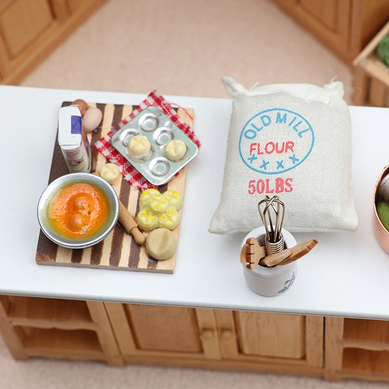 1 Набор аксессуары для миниатюрного кукольного домика кухонная игрушка выпечки
