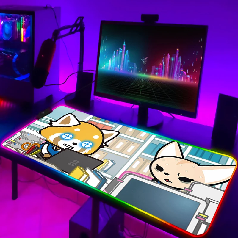 Rgb-коврик для мыши с подсветкой Aggretsuko
