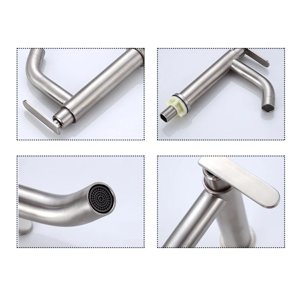 

Смеситель для раковины в ванную комнату, из нержавеющей стали