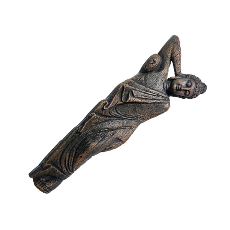 Винтажная статуя Будды для аквариума тонущая смола украшение аксессуар