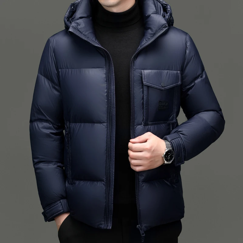 Короткий пуховик YEAE дизайнерская одежда на утином пуху с подкладкой мужская