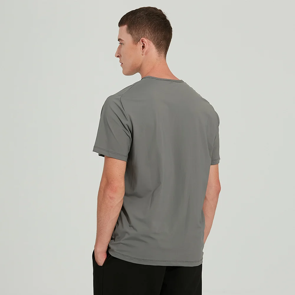 LuluMens Tennis Sports and Leisure Training and Exercise Golf Wear Men T-shirt Outdoor Jogging Gym Solid Women's Golf Clothing