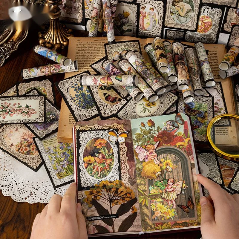 

60 листов, литературный материал для коллажей, дневник нежелательной еды, винтажный декоративный альбом «сделай сам», бумажный материал для рукоделия