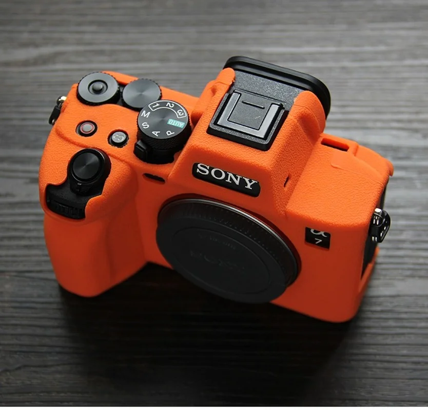 Силиконовый чехол для цифровой камеры Sony A7M4 противоскользящий текстурный