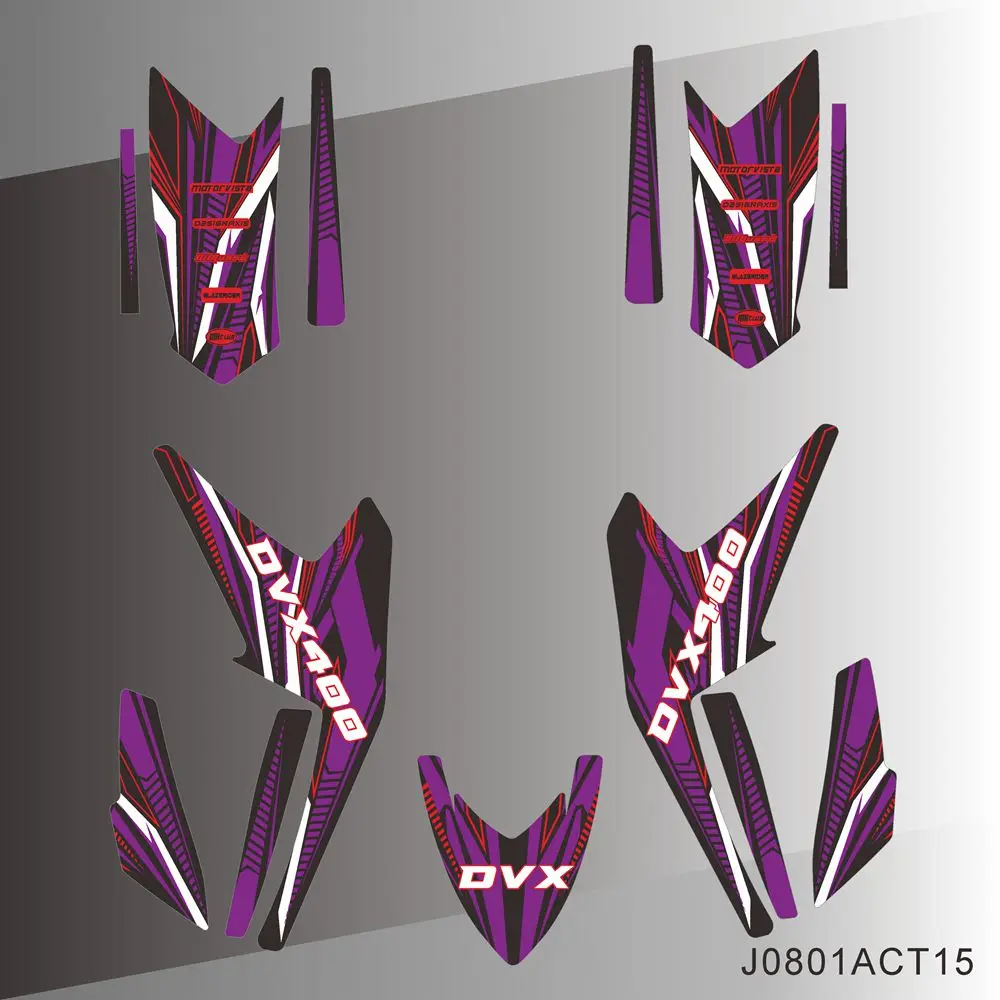 ДЛЯ ARCTIC CAT DVX400 ARCTICCAT DVX 400 2005 2006 2007 2008 полностью графические наклейки для мотоцикла
