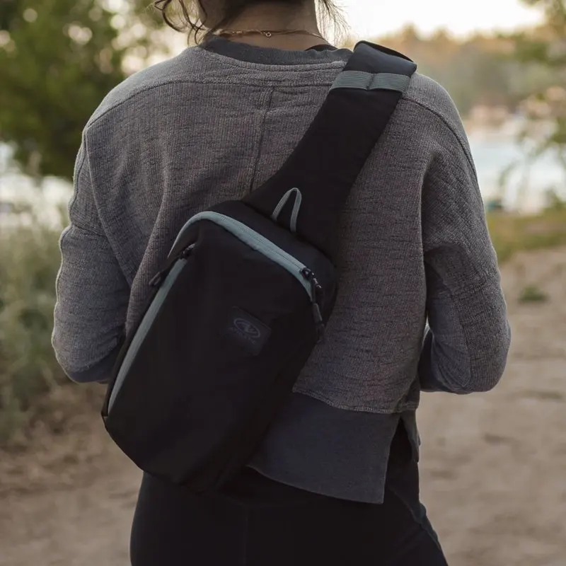 4.5 Liter Black Urban Sling Sports Bag, Unisex, Shoulder Bags