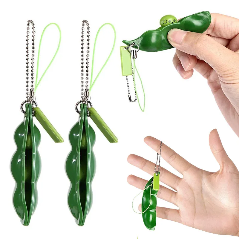 

3 шт., игрушки-брелки в виде горошин