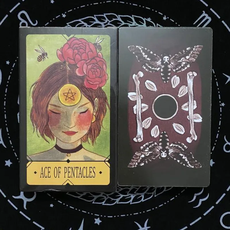 

Mysterious Divination Fortune Telling Card Game Witches Tarot Cards for Women Girls Cards Witchcraft Psychedelic Decor