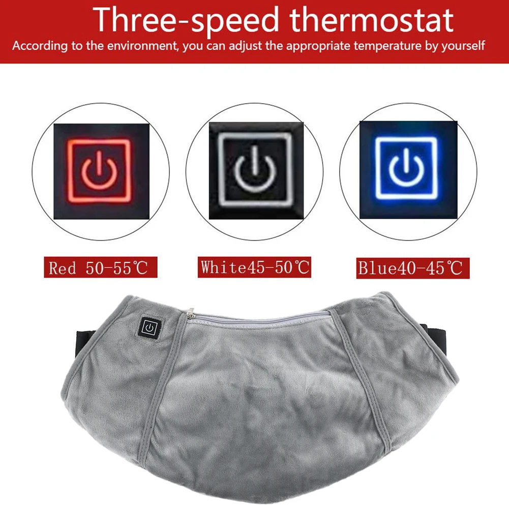 

Portable Electric Hand Warmer Temperature Regulation Winter Hand Warmer USB Rechargeable Adjustable Belt for Home Running Hiking