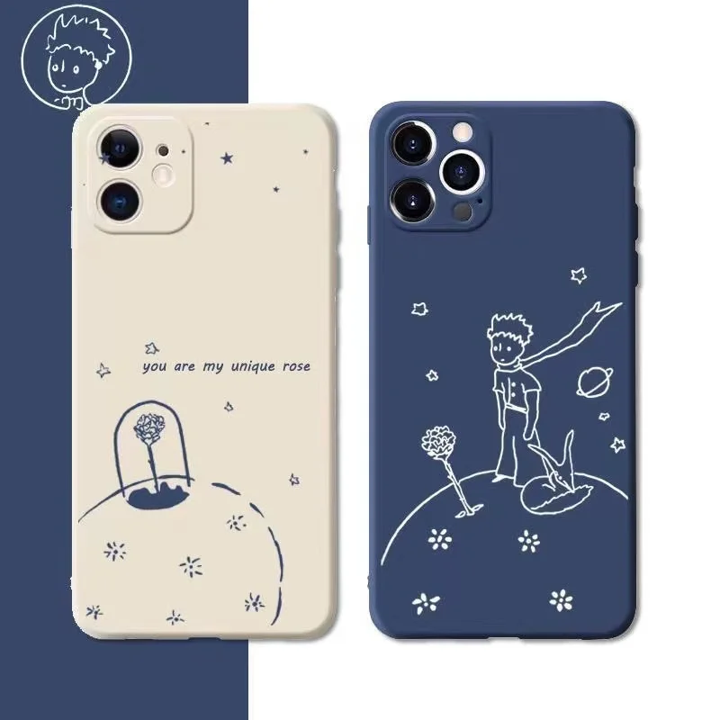 

Cartoon Liquid Simple Phone Case For iPhone 14 Case 13 12 11 Mini Pro Max XS X XR SE 2020 7 8 Plus 6s 6plus Soft Silicone Cover