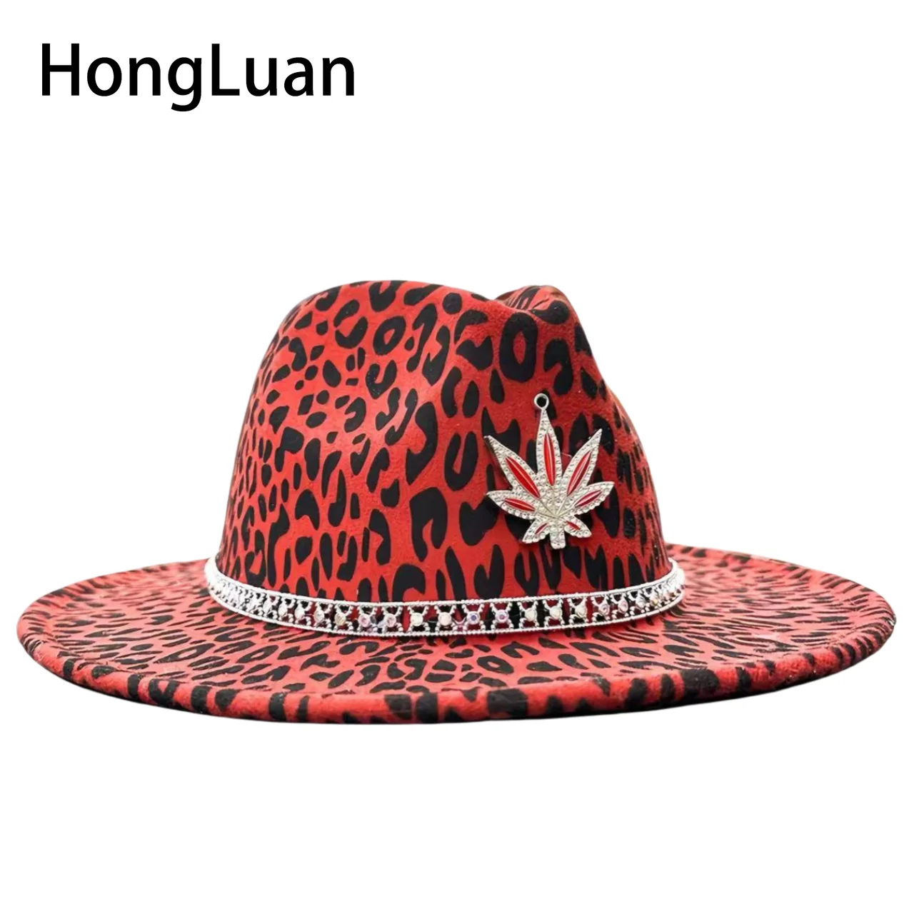Красная ковбойская шляпа с леопардовым принтом для девичника вечеринки взрослых