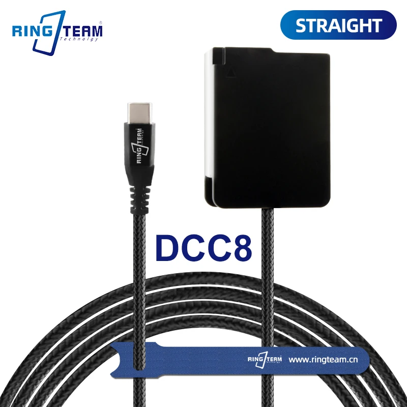 USB-C Type-C BLC12 Dummy Battery DMW-DCC8 DCC8 DC Coupler PD Type C Braided Cable for GX8 FZ200 G7 G6 G5 GH2 G80 G85 Camera