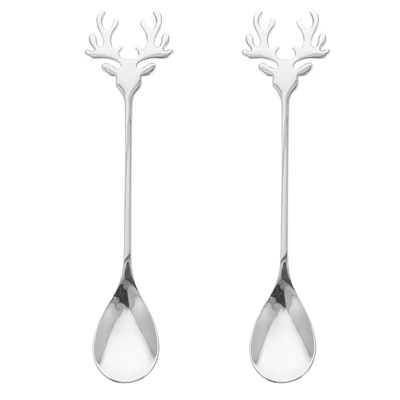 

2 шт., кофейные ложки из нержавеющей стали