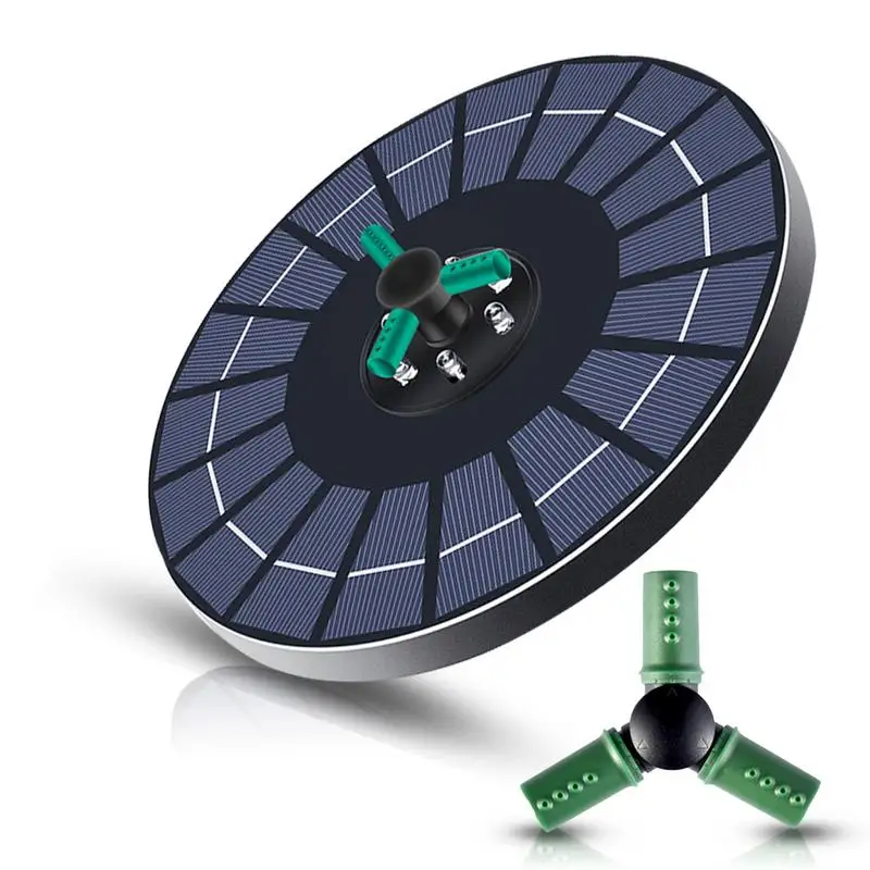 

Насос для фонтана на солнечной батарее, круглая помпа для фонтана для птиц, садовых ванн, внутреннего дворика, аквариума с 6 цветными светоди...