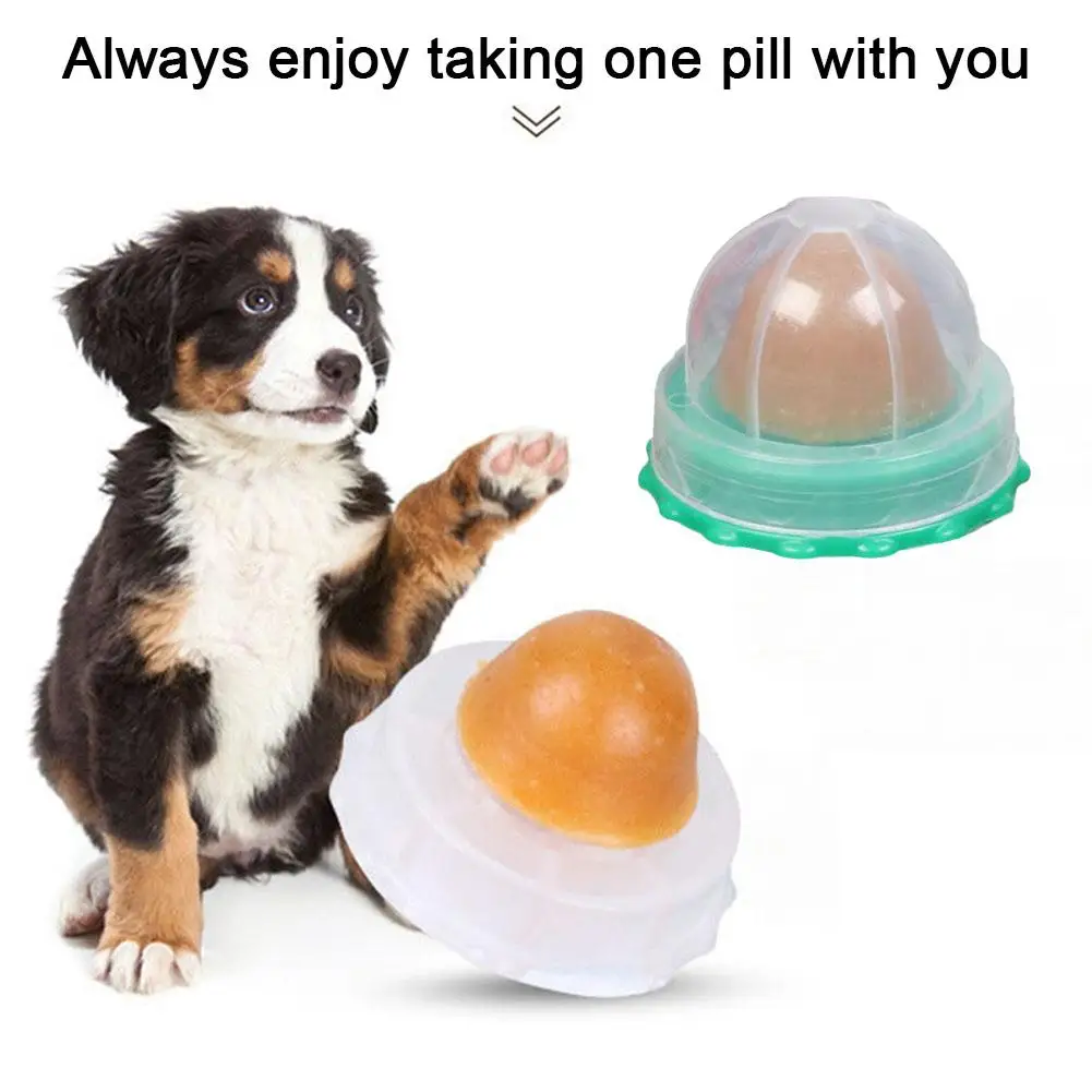 

1pc Cat Sugar Ball Cat Snacks Candy Licking Solid Nutrition Cat Treats Ball Toy Natural Catnip And Sucker For Cats Random C N9R4