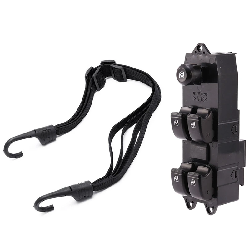 

1 Pcs Padded Helmet Net Motorcycle Helmet Luggage Retractable Stretch Rope Strap, 2 Hooks & 1 Pcs Power Window Switch