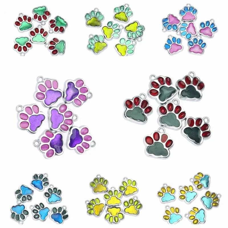 

2022NEW Pet Tag Dog Collar Cat Charm Pendant Bone Necklace Collar Cat Paw Shape Simple Puppy Accessory