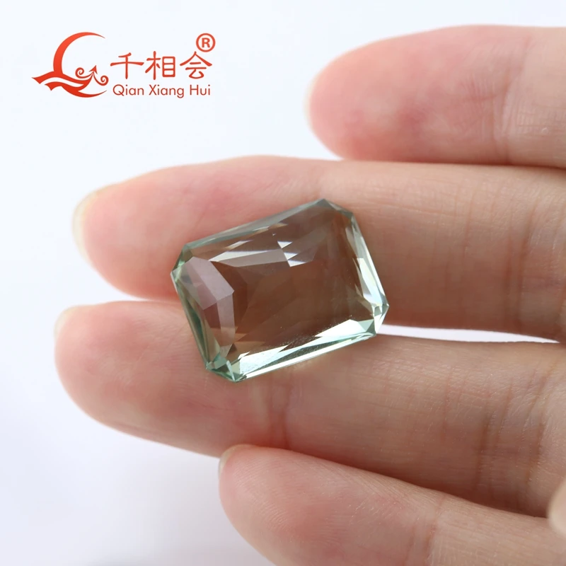 Серьги из натурального зеленого кварца