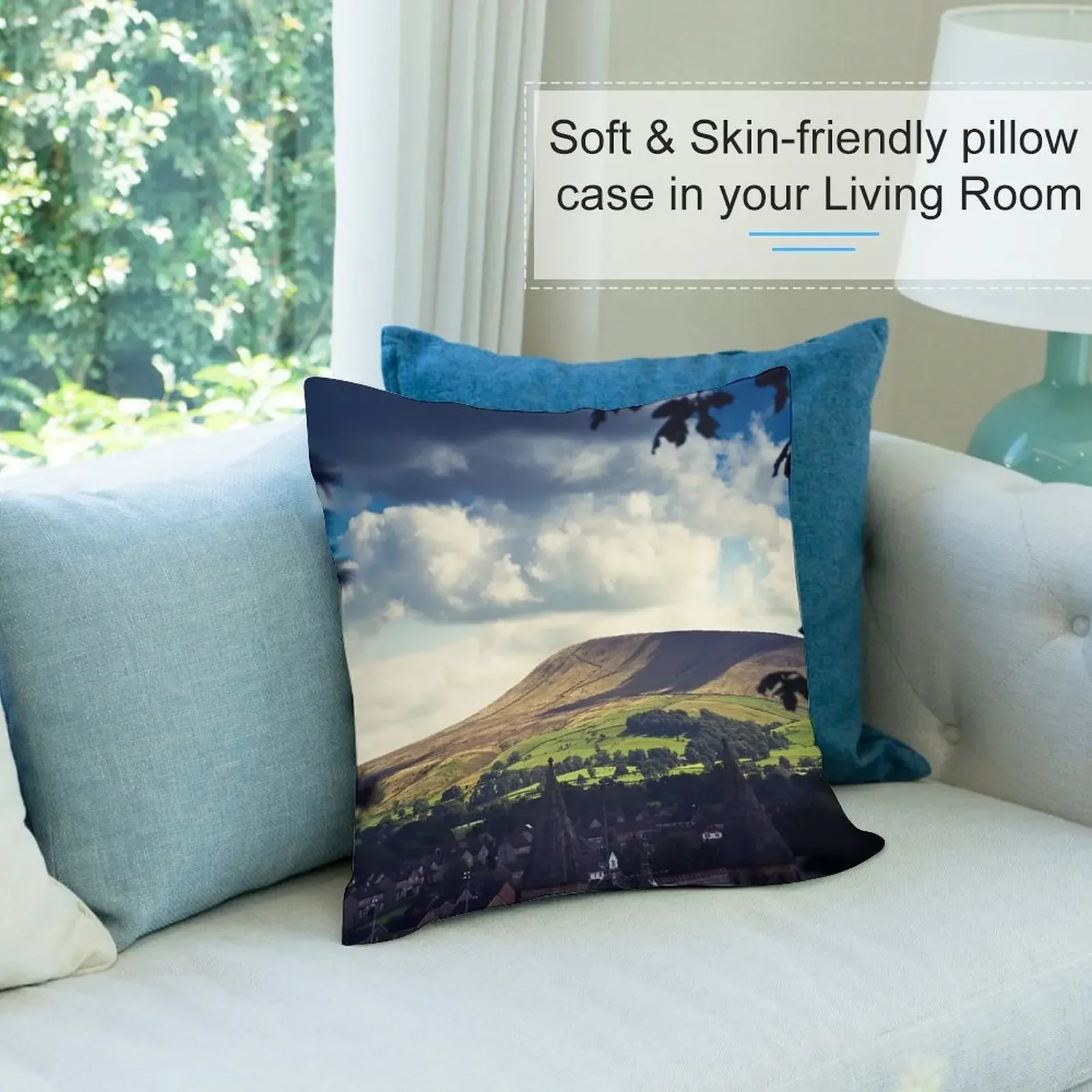 Чехол для подушки Pendle Hill Clitheroe Lancashire полиэстер