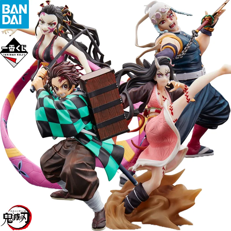 

Фигурки BANDAI Ichiban KUJI из аниме «рассекающий демонов», ПВХ экшн-фигурки камадо, танджиро, незуко, Тенген, Даки, коллекционная игрушка