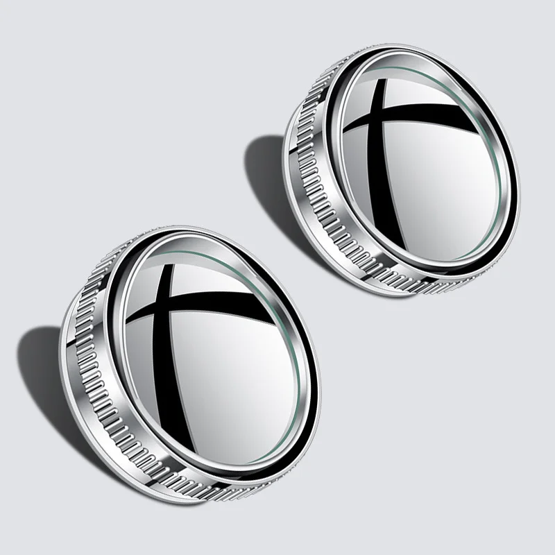 

Комплект Из 2 Автомобильных Зеркал Для Слепых Зон, Широкоугольные, Для Парковки, Заднего Вида, Дорожные, Серебристые, Черные