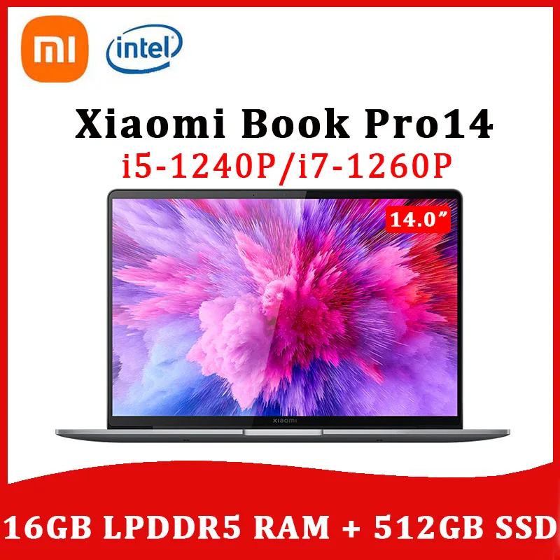 Xiaomi Laptop Pro 14 i7-1260P/i5-1240P RTX2050 16GB LPDDR5 RAM 512GB SSD 14.0