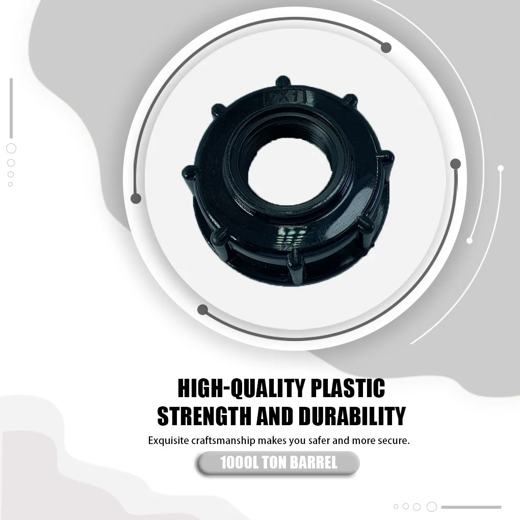 

1000L Container Valve Adapter Fitting Drain Faucet Converter Barrel Hose DN15 Connector Pipe Accessories Replacement