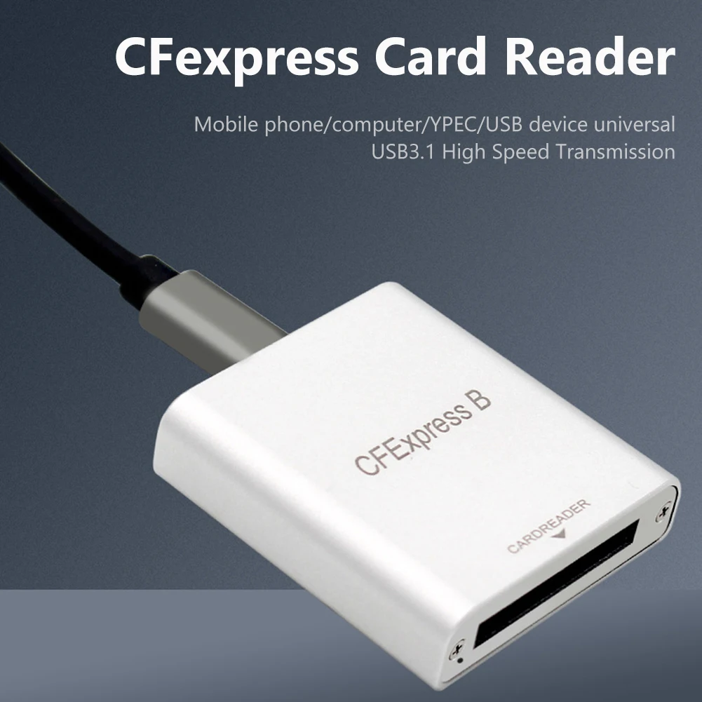 

CFexpress Card Reader USB 3.1 Gen 2 10Gbps CF Card Memory Storage Adapter Drive-Free for Laptop Computer Phone for MacBook iPad