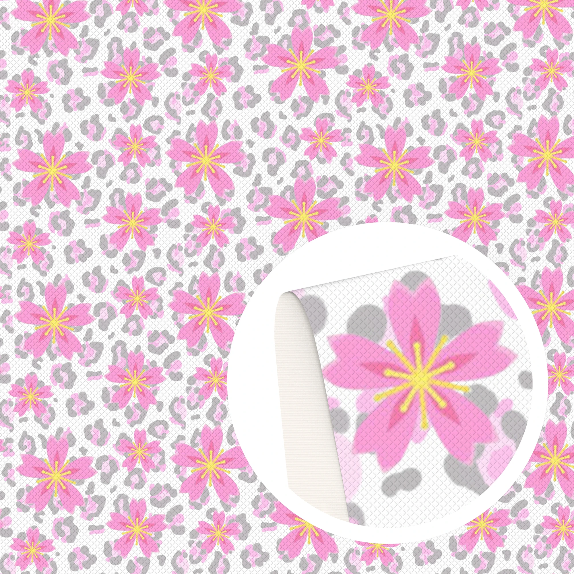 Ткань из полиэстера и хлопка с леопардовым принтом текстурой животных для шитья