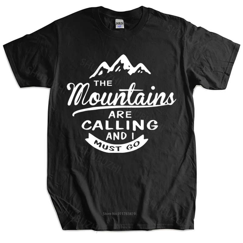 

Мужская брендовая футболка, мужские подарочные топы, мужские хлопковые футболки с надписями «горы», и я должен быть свободным топом для него