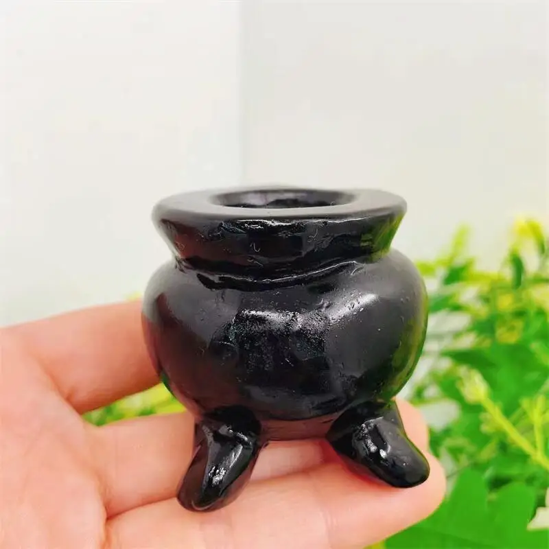 Подсвечник кварцевый с натуральным кристаллом 4 8 см