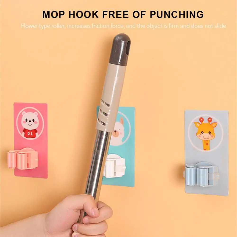 

304 Stainless Steel Hooks Multi Wall Mounted Mop Organizer Holder RackBrush Broom Hanger Hook Kitchen Bathroom Strong Hooks