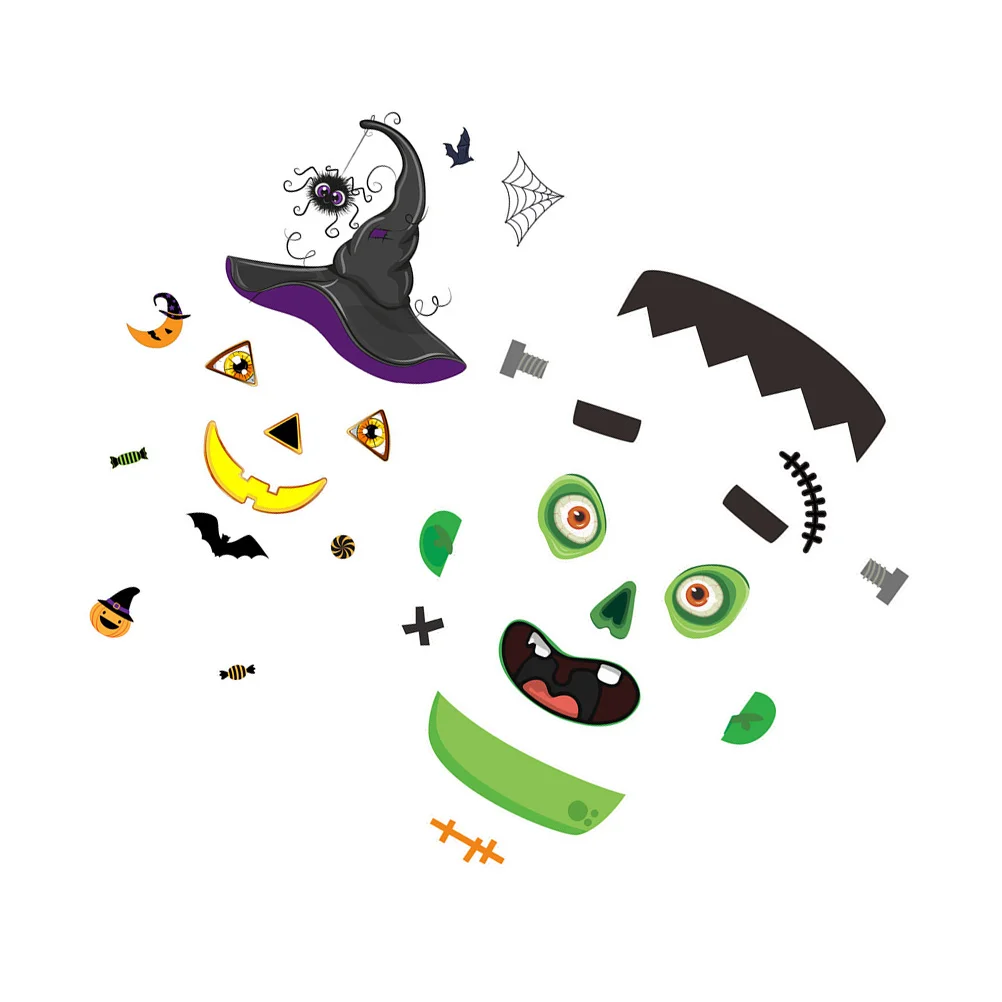 Магниты на холодильник 2 комплекта Хэллоуин фотосессия фестиваль гаражная дверь